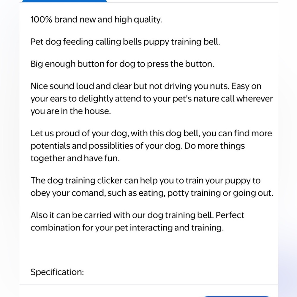 🐕🐕🦺🐩 Red Dog Training Bell with Paw Print - Picture 6 of 11